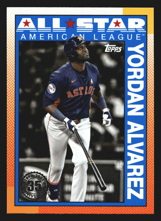 2025 Topps 1990 Topps All-Star #90AS-37 Yordan Alvarez - Baseball Card Single