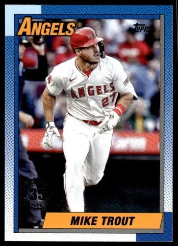 2025 Topps 1990 Baseball #T90-1 Mike Trout NM-MT Angels ID:76866 - Baseball Card Single