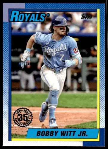 2025 Topps 1990 Baseball #T90-23 Bobby Witt Jr. NM-MT Royals ID:76867 - Baseball Card Single
