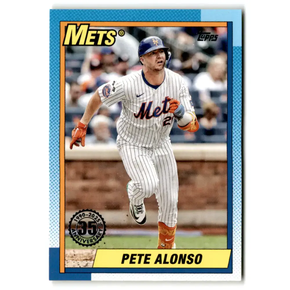 2025 Topps 1990 Baseball #T90-30 Pete Alonso NM-MT New York Mets Baseball Card - Baseball Card Single