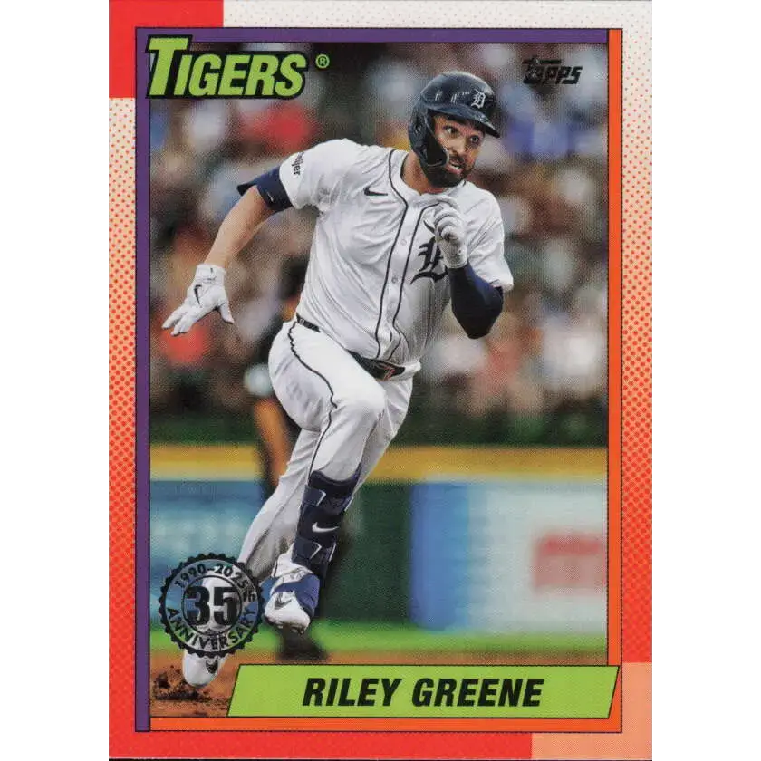 2025 Topps 1990 Baseball #T90-44 Riley Greene NM-MT Detroit Tigers Baseball Card - Baseball Card Single
