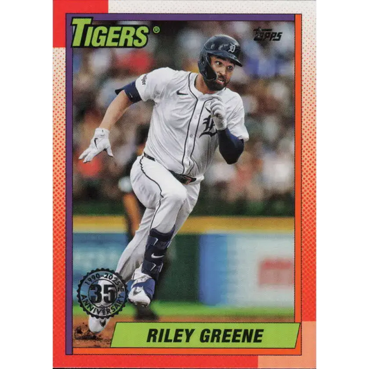 2025 Topps 1990 Baseball #T90-44 Riley Greene NM-MT Detroit Tigers Baseball Card - Baseball Card Single