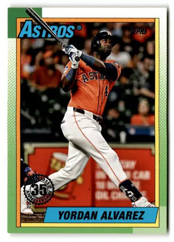 2025 Topps 1990 Baseball #T90-82 Yordan Alvarez NM-MT Astros ID:76870 - Baseball Card Single