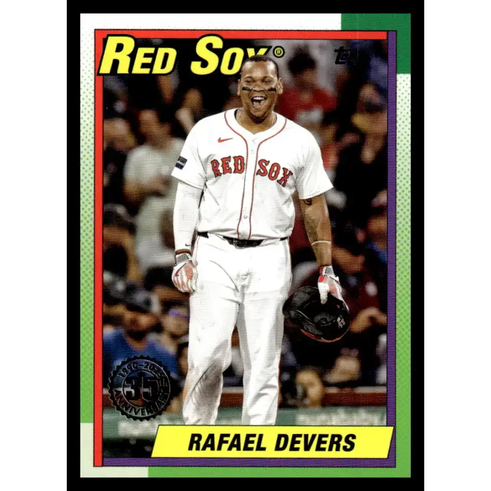 2025 Topps 1990 Baseball #T90-90 Rafael Devers NM-MT Boston Red Sox Baseball Card - Baseball Card Single