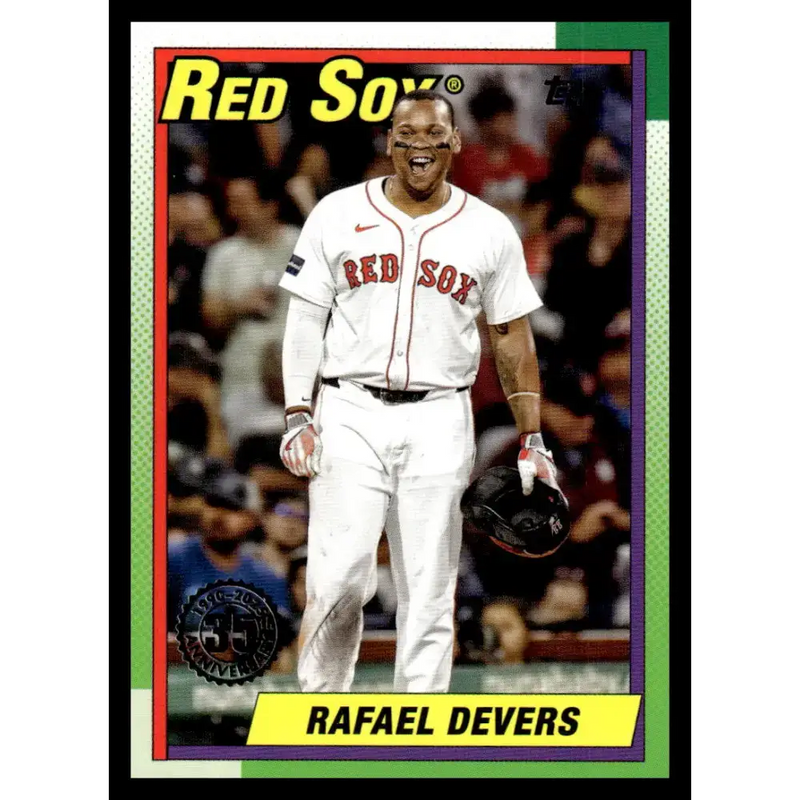 2025 Topps 1990 Baseball #T90-90 Rafael Devers NM-MT Boston Red Sox Baseball Card - Baseball Card Single