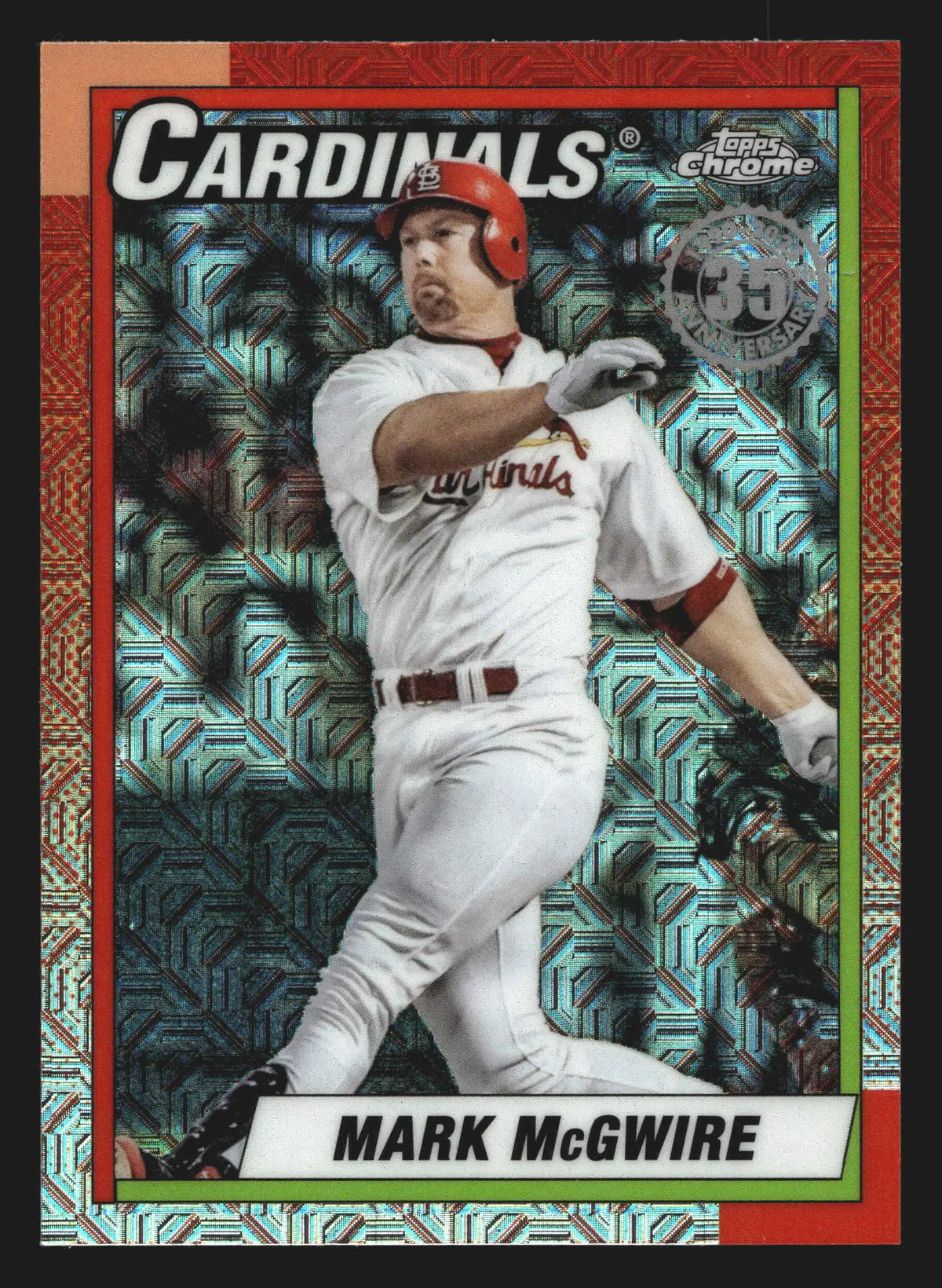2025 Topps 1990 Chrome Mark McGwire #U90C-83 Mojo Refractor Cardinals - Baseball Card Single