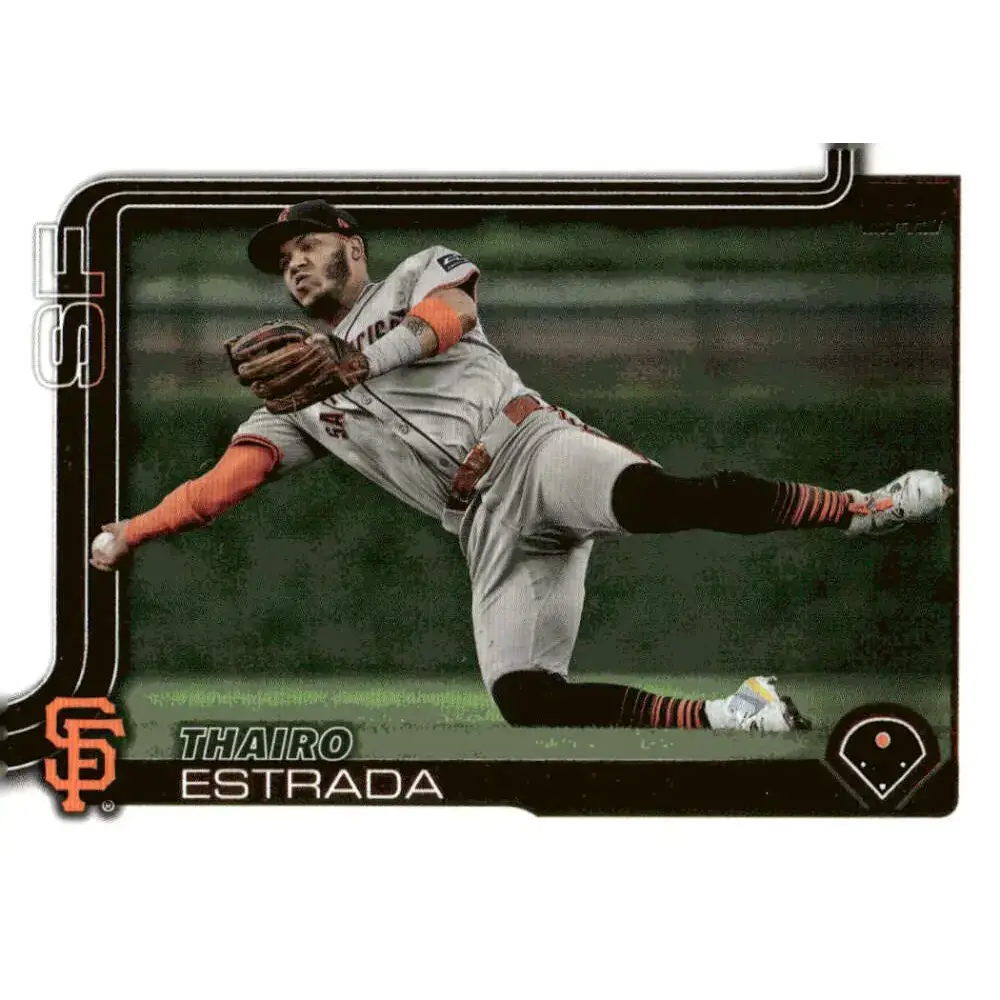 2025 Topps #2 Thairo Estrada NM-MT San Francisco Giants Baseball Card - Baseball Card Single