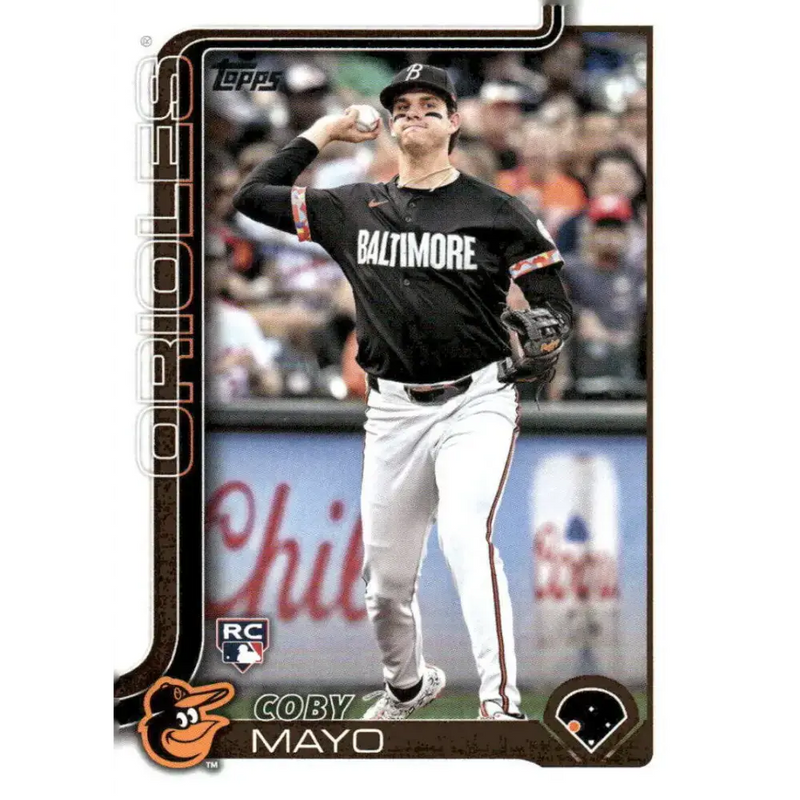2025 Topps #20 Coby Mayo NM-MT RC Rookie Baltimore Orioles Baseball Card - Baseball Card Single