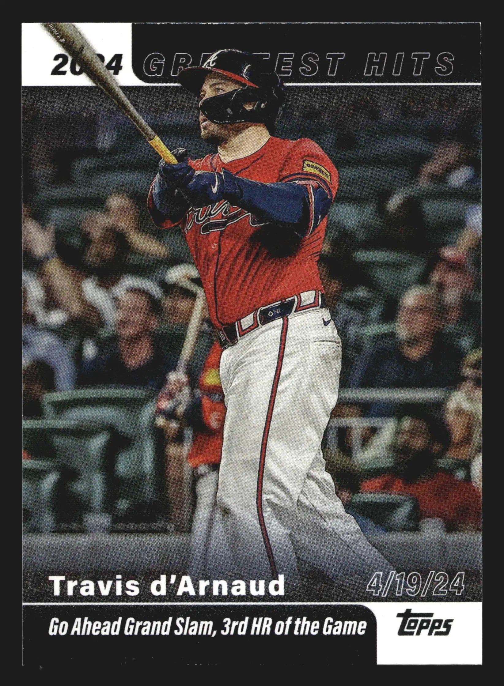 2025 Topps 2024 Greatest Hits #GH-26 Travis d’Arnaud Atlanta Braves
