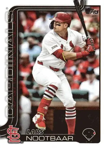 Baseball trading card featuring Lars Nootbaar of the St. Louis Cardinals, 2025 Topps #203