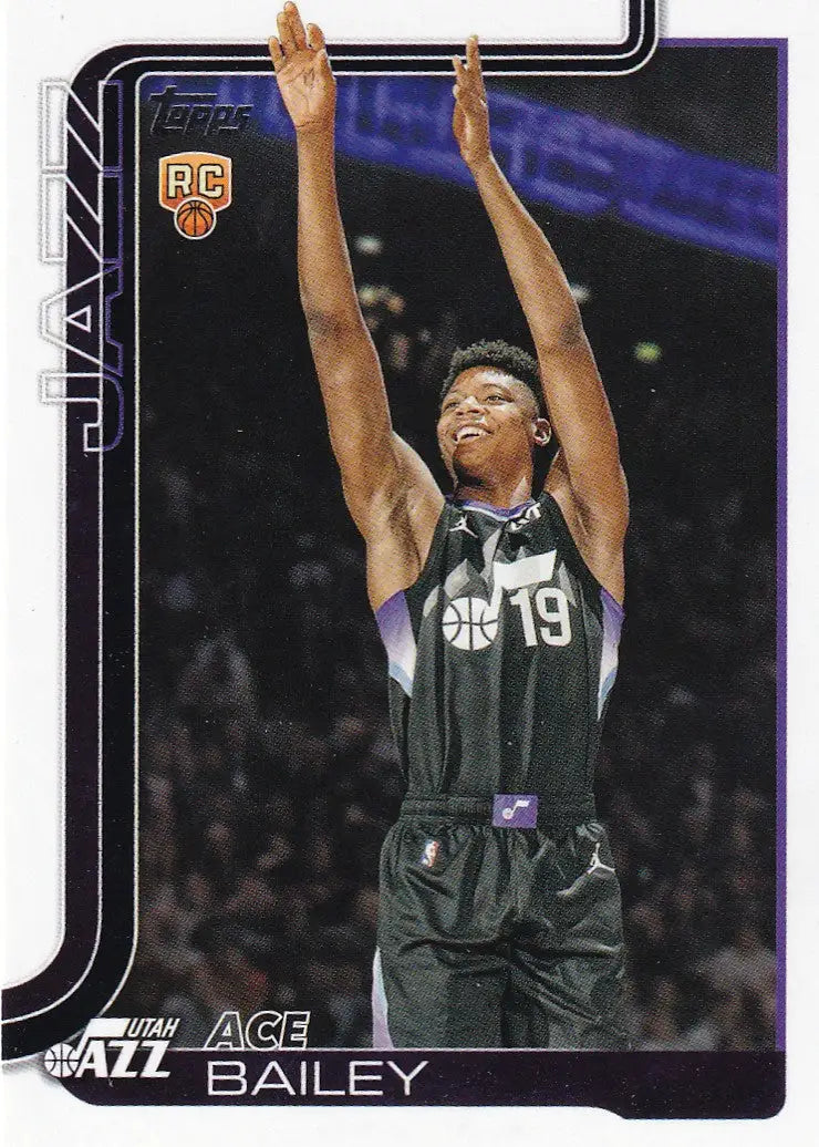 2025 TOPPS #205 ACE BAILEY- UTAH JAZZ - Basketball Card Single