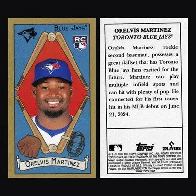 2025 Topps 205 Orelvis Martinez Mini Toronto Blue Jays RC - Baseball Card Single