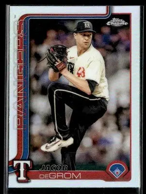2025 Topps #208 Jacob deGrom Refractor - Baseball Card Single