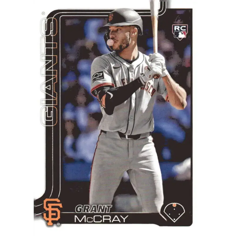 2025 Topps #213 Grant McCray NM-MT RC Rookie San Francisco Giants Baseball Card - Baseball Card Single