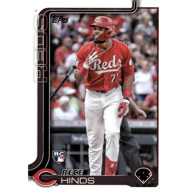 2025 Topps #217 Rece Hinds NM-MT RC Rookie Cincinnati Reds Baseball Card - Baseball Card Single