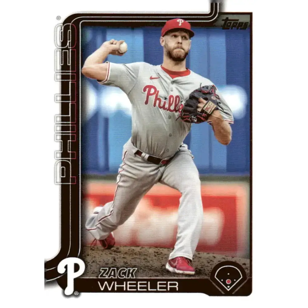 2025 Topps #218 Zack Wheeler NM-MT Philadelphia Phillies Baseball Card - Baseball Card Single