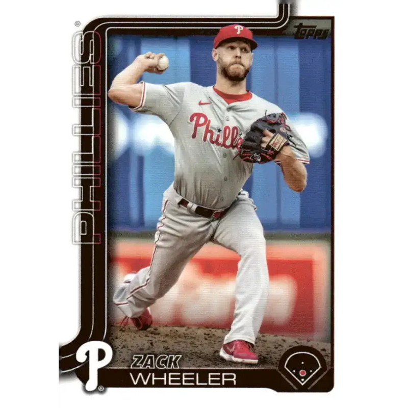 2025 Topps #218 Zack Wheeler NM-MT Philadelphia Phillies Baseball Card - Baseball Card Single