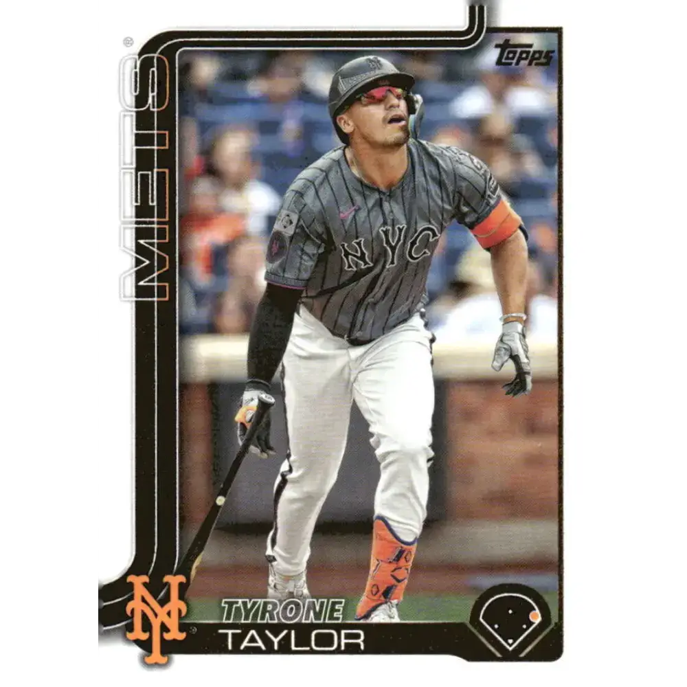 2025 Topps #225 Tyrone Taylor NM-MT New York Mets Baseball Card - Baseball Card Single