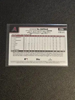 2025 Topps #226 Adrian Del Castillo Diamante Foil - Baseball Card Single