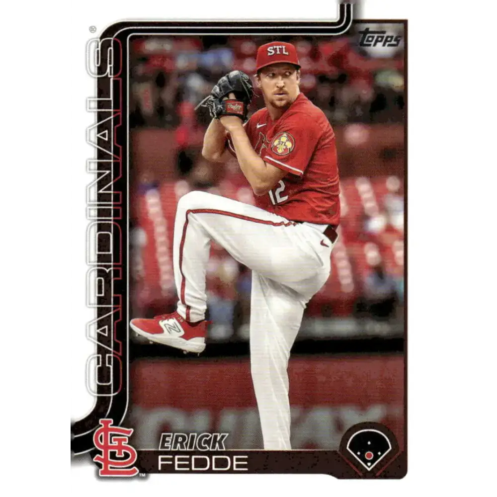 2025 Topps #229 Erick Fedde NM-MT St Louis Cardinals Baseball Card - Baseball Card Single