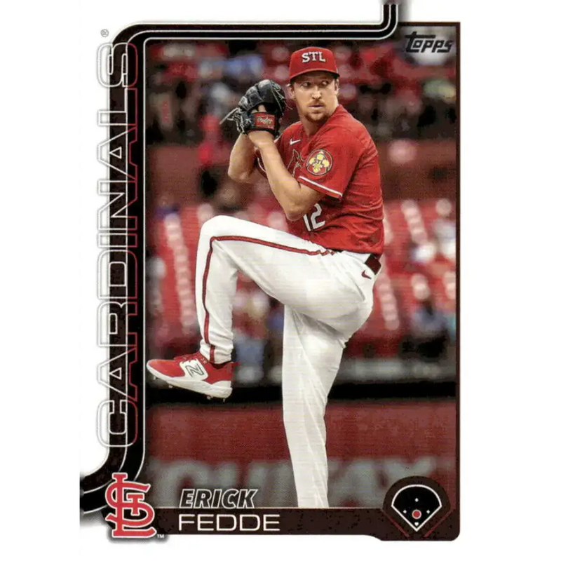 2025 Topps #229 Erick Fedde NM-MT St Louis Cardinals Baseball Card - Baseball Card Single