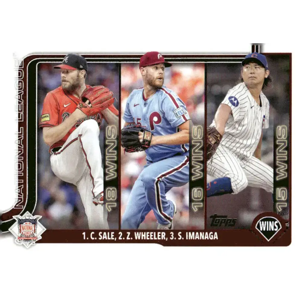 2025 Topps #234 Chris Sale/Shota Imanaga/Zack Wheeler NM-MT Atlanta Braves/Chicago Cubs/Philadelphia Phillies Baseball