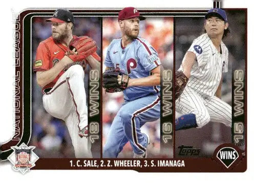 2025 Topps #234 Chris Sale/Shota Imanaga/Zack Wheeler NM-MT ID:76994 - Baseball Card Single