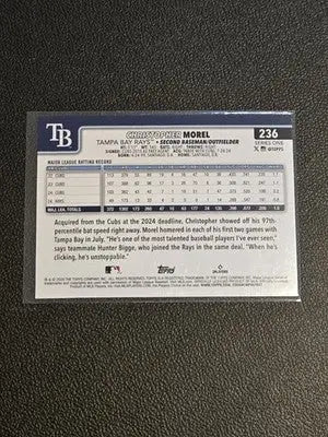 2025 Topps #236 Christopher Morel Diamante Foil - Baseball Card Single