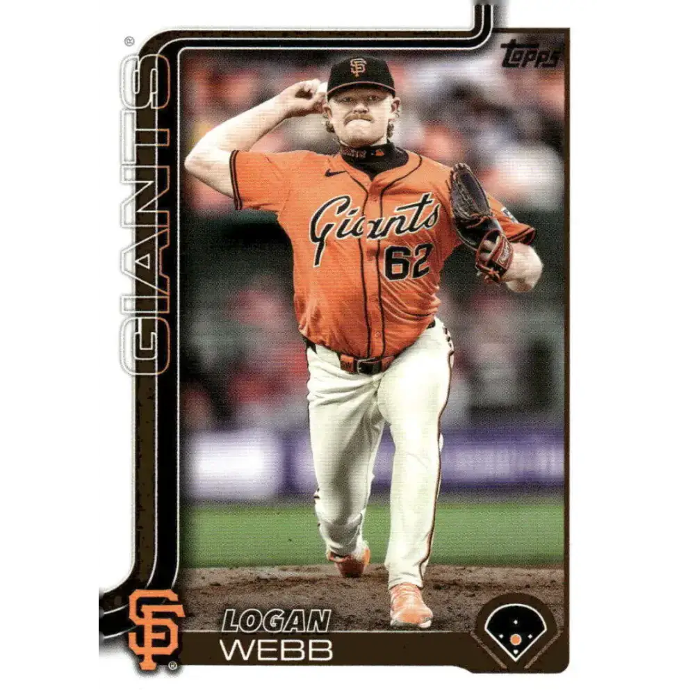 2025 Topps #242 Logan Webb NM-MT San Francisco Giants Baseball Card - Baseball Card Single