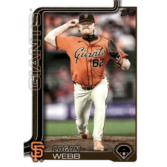 2025 Topps #242 Logan Webb NM-MT San Francisco Giants Baseball Card - Baseball Card Single