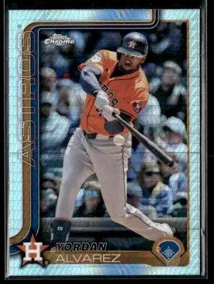 2025 Topps #244 Yordan Alvarez Prism Refractor - Baseball Card Single