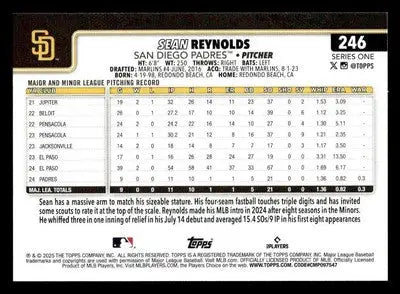 2025 Topps #246 Sean Reynolds - Baseball Card Single