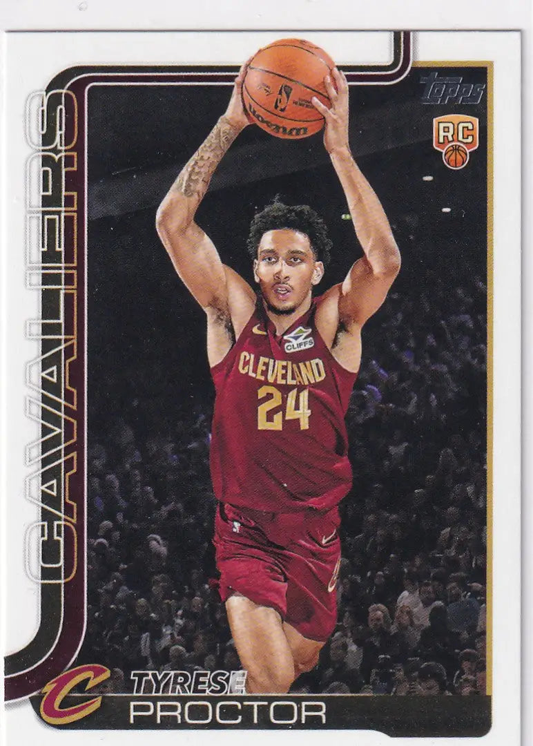2025 TOPPS #250 TYRESE PROCTOR- CLEVELAND CAVALIERS - Basketball Card Single