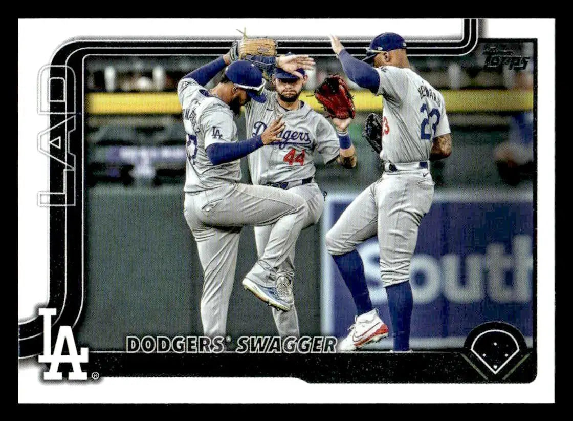 2025 Topps #255 Dodgers Swagger: Winning With Style Again - Baseball Card Single