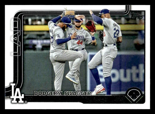 2025 Topps #255 Dodgers Swagger: Winning With Style Again - Baseball Card Single
