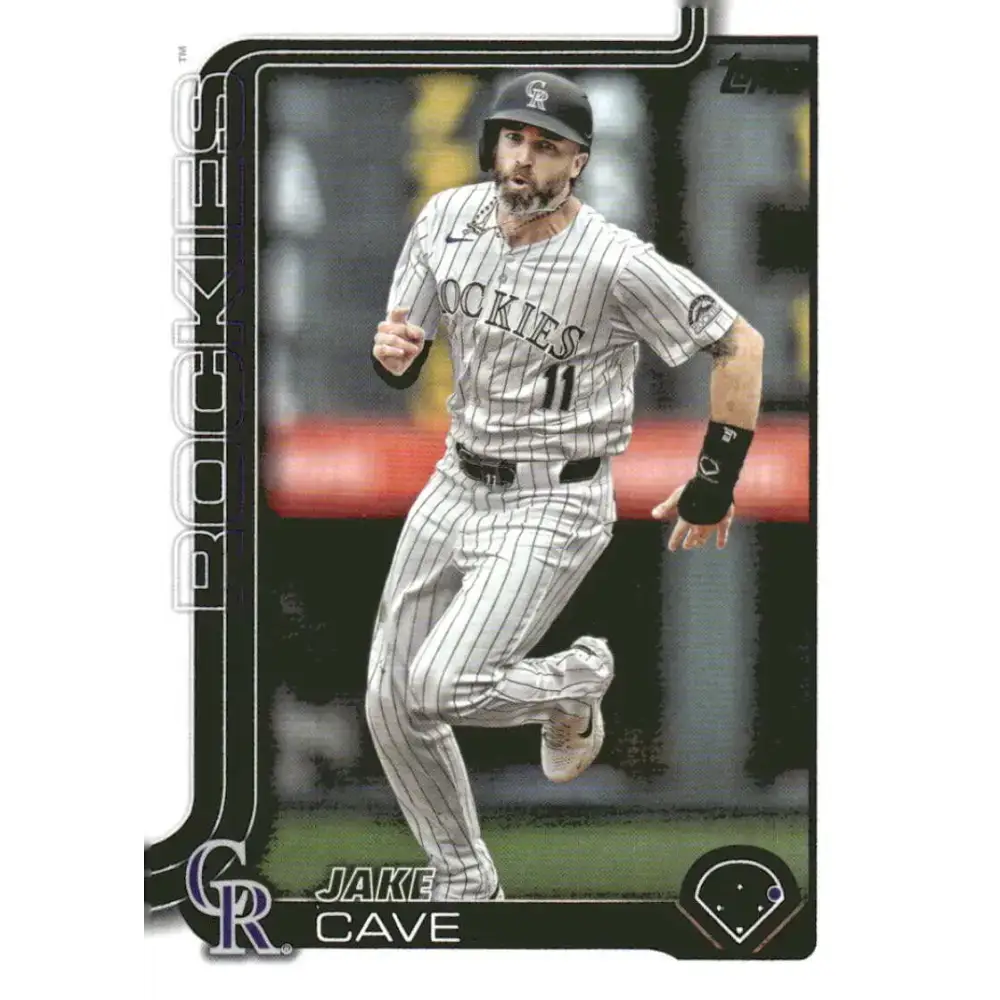 2025 Topps #256 Jake Cave NM-MT Colorado Rockies Baseball Card - Baseball Card Single
