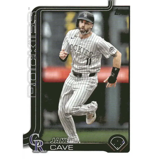 2025 Topps #256 Jake Cave NM-MT Colorado Rockies Baseball Card