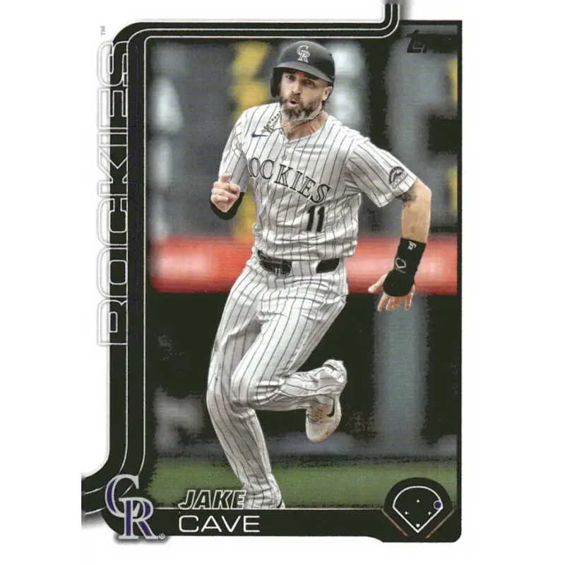 2025 Topps #256 Jake Cave NM-MT Colorado Rockies Baseball Card - Baseball Card Single