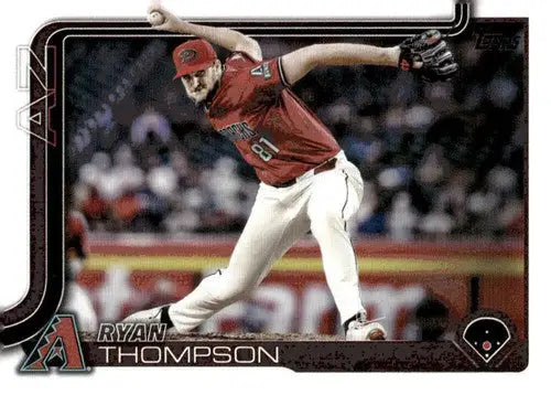 Original gloss baseball card of Ryan Thompson NM-MT from 2025 Topps Diamondbacks