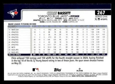 2025 Topps #267 Chris Bassitt - Baseball Card Single