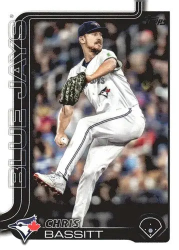 Baseball trading card of Chris Bassitt from Blue Jays 2025 Topps #267 with original gloss