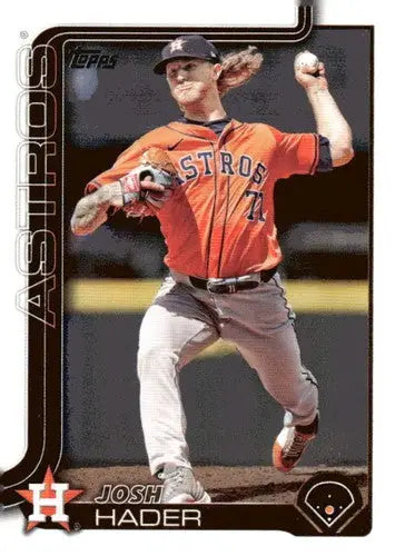 Original gloss baseball trading card featuring Josh Hader in Astros uniform, Josh Hader NM-MT