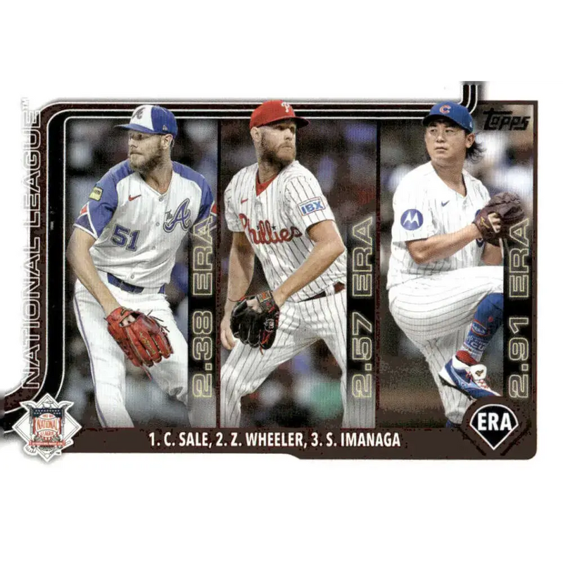 2025 Topps #272 Chris Sale/Shota Imanaga/Zack Wheeler NM-MT Atlanta Braves/Chicago Cubs/Philadelphia Phillies Baseball