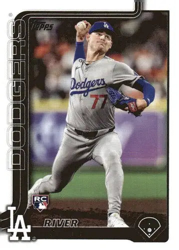 2025 Topps River Ryan rookie Dodgers baseball card with original gloss in NM-MT condition