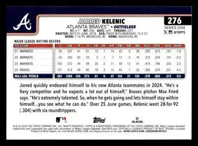 2025 Topps #276 Jarred Kelenic - Baseball Card Single