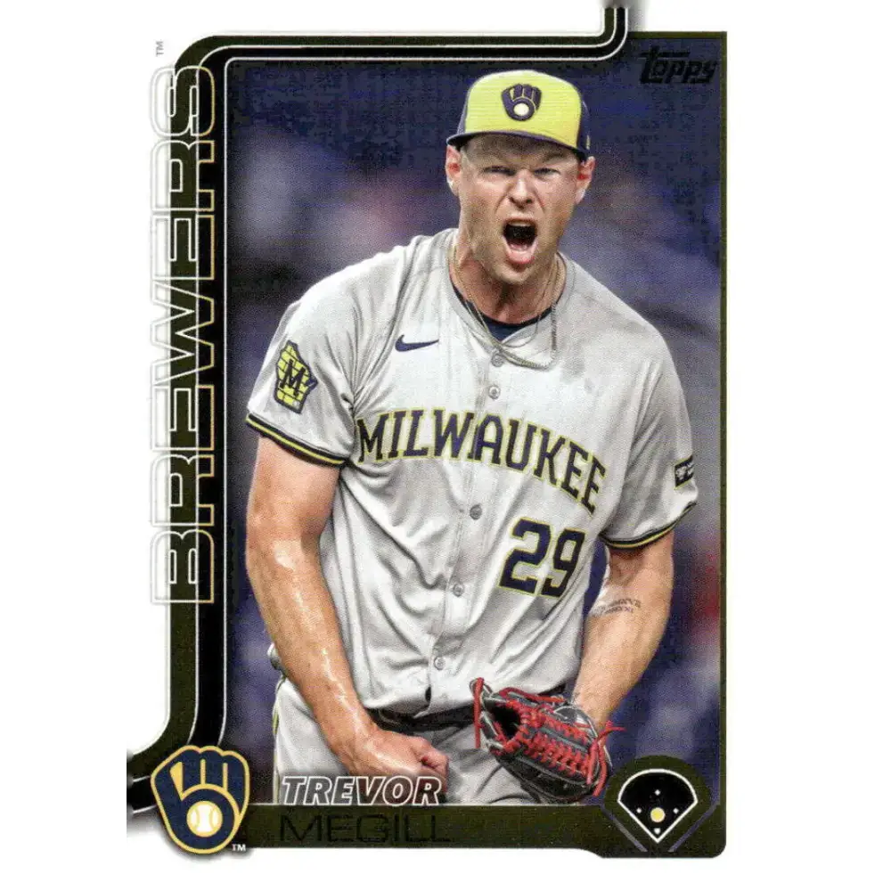 2025 Topps #28 Trevor Megill NM-MT Milwaukee Brewers Baseball Card - Baseball Card Single