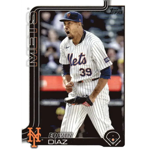 2025 Topps #286 Edwin Diaz NM-MT New York Mets Baseball Card - Baseball Card Single