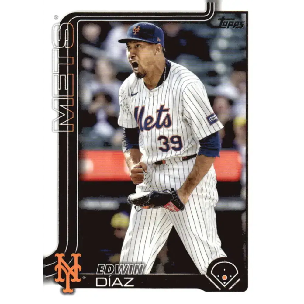 2025 Topps #286 Edwin Diaz NM-MT New York Mets Baseball Card - Baseball Card Single