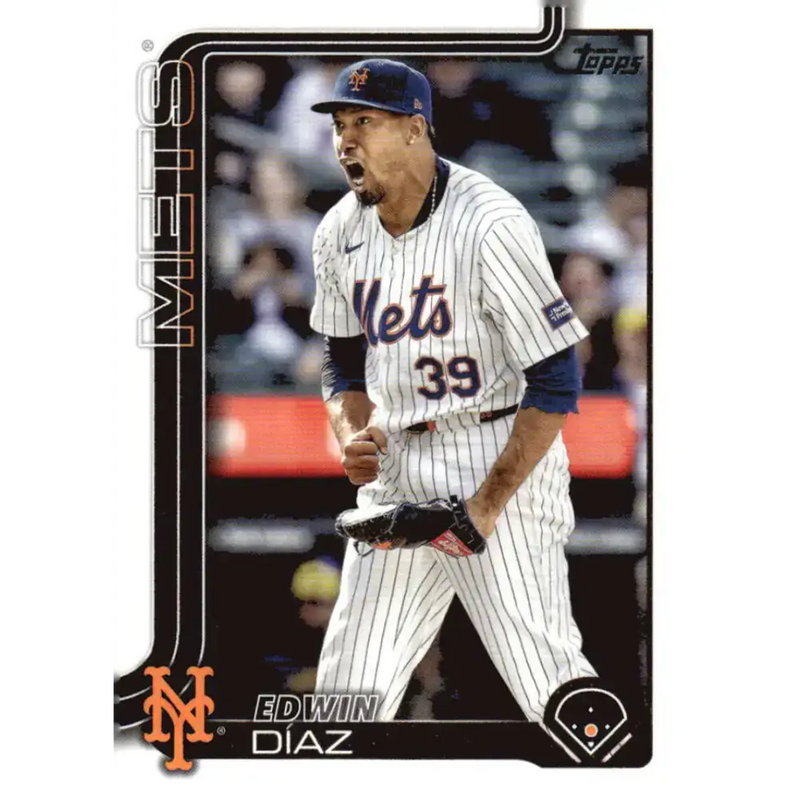 2025 Topps #286 Edwin Diaz NM-MT New York Mets Baseball Card - Baseball Card Single