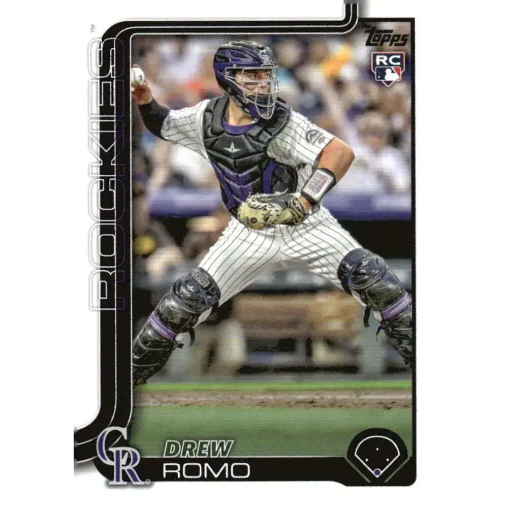 2025 Topps #296 Drew Romo NM-MT RC Rookie Colorado Rockies Baseball Card - Baseball Card Single